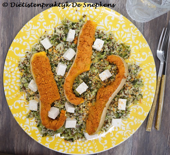 broccoli quinoa gerooksterde pompoen tofu