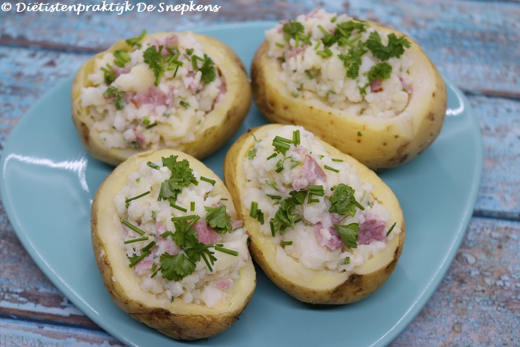 gevulde aardappel-hesp-kaas