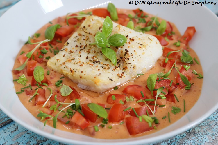 kabeljauw-tomatensaus