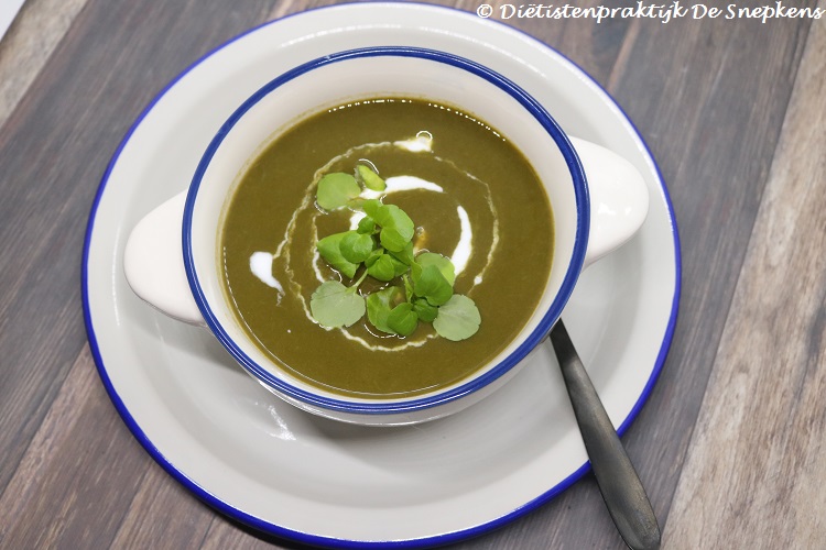 spinazie waterkerssoep