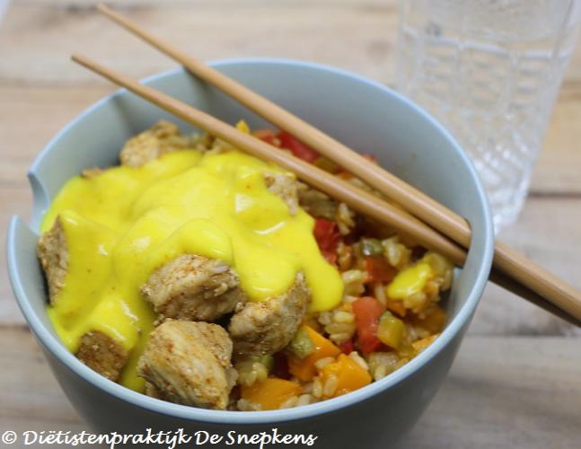 pompoenrisotto-kipcurry