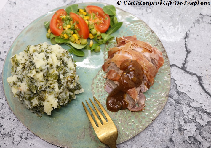 varkenshaasje boerenkoolpuree